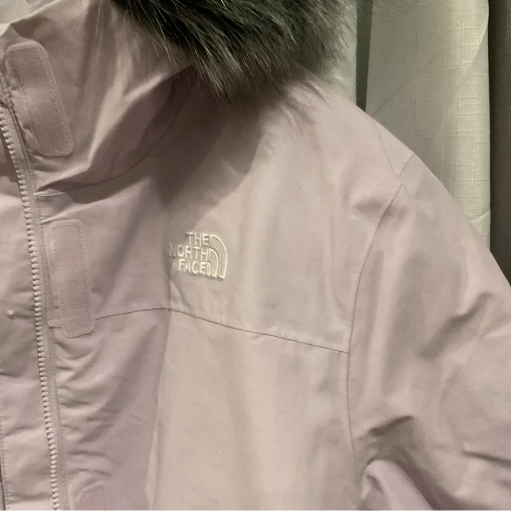 ๐ North Face ARCTIC PARKA Down Black Removable Fur Hood Wind Water Proof 1X NWT - Picture 5 of 14